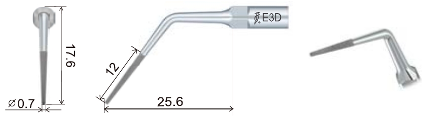 Размеры наконечника для скалера